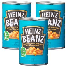 하인즈 베이크드 빈즈 토마토소스, 415g, 3개