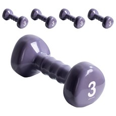 아이워너 삼각 PVC 아령, 3kg, 5개