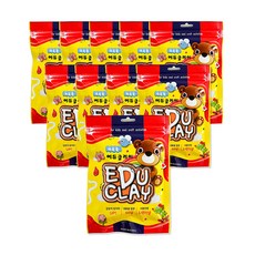 에듀 클레이 10p, 주황, 50g, 1세트