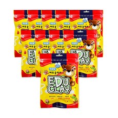 에듀 클레이 10p, 연한연두, 50g, 1개