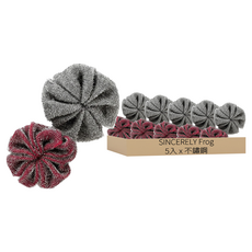 FROG CLEAN SMART 花朵造型鋼絲球, 2入, 5包