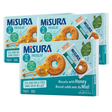 MiSURA 蜂蜜餅乾, 400g, 3盒
