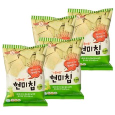 無油糙米脆片 芥末口味, 4包, 60g