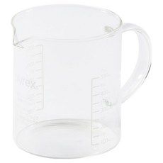 珍珠金屬 PYREX 帶手柄耐熱玻璃吹制量杯, CP-8639, 500ml, 1個