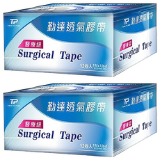 勤達 醫療級通氣膠帶, 12捲, 2盒