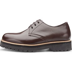 VONIN 천연소가죽 워커솔 더비 캐주얼 세미 키높이 수제구두 IN620LBR