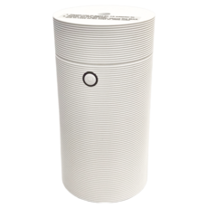 LifeShopping 螺紋香氛水氧機 + 水溶精油1瓶 55ml, CAAD0042BWTS1, 白色