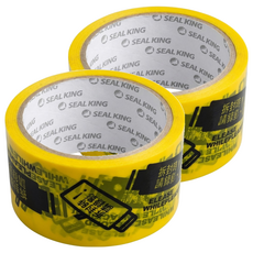 CLEAN 克林 ELItape易利封 防拆保密膠帶 50mm x 10m, 警示黃, 2捲