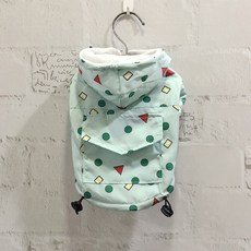 SassyDog 衝鋒衣外套 菱格風, 綠色, 1件