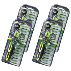 KAI 貝印 男士一次性剃須刀套組 XF5-8BS Xfit 敏感肌膚超值裝, 剃須刀 2p + 替換刀片 8p, 4組