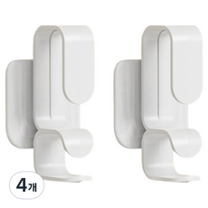 Ontree 黏貼式臉盆浴缸掛架, 白色, 4個