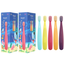 브리스틱 에르고 1단계 오리지널 유아 칫솔, 혼합색상, 5개입, 2세트