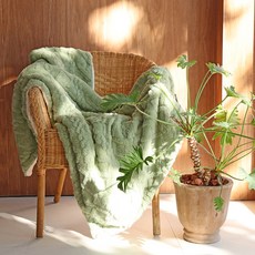 누블 몽글촉촉 꽈배기 극세사 양털 담요 이불