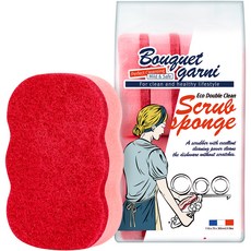 Bouquet Garni Eco Double Clean Loofah 粉色, 8入, 1個