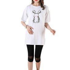 에이홉 래빗 임산부 대형 사이즈 반팔티