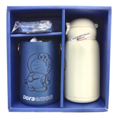 BEDDYBEAR 杯具熊 聯名系列 四葉草兒童保溫杯 RT105-630, 四葉草 藍色 + 白色, 630ml, 1個