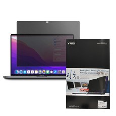 YADI 亞第 靜電吸附 水之鏡防窺片 Apple MacBook Pro 13/A2251 專用 13.3吋, 透明色, 1個