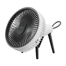 Kinyo 無線遙控充電風扇 220 x 183 x 210mm 486g 原廠保固, UF-7075, 黑羊 黑色 + 白色