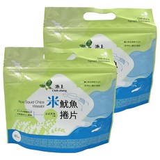 池上鄉農會 米魷魚捲片 日式芥末口味, 80g, 2包