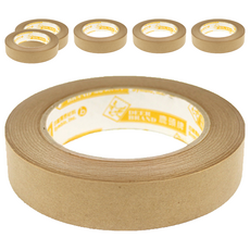 DEER BRAND 鹿頭牌 高黏可書寫牛皮紙膠帶 KT04 24mm x 40m, 牛皮色, 6捲