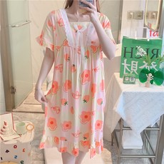 스타 코튼 공주 레이스 수유 임부 잠옷 원피스