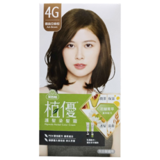 美吾髮植優 護髮染髮霜, 4G霧面亞麻棕, 1盒