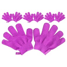 Hansel 3J 雙手用去角質沐浴手套, 紫色, 4套, 2入