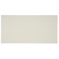 Papatoi大型樂高板相容積木遊戲基本板 32格*64格, 白色, 1片