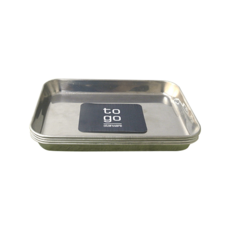 PAULUS Togo 長方形托盤, 不鏽鋼, 1個