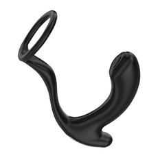 GALAKU 后庭戰士 前列腺按摩器 遙控加溫版 130 x 90mm 68g, 黑色, 1個