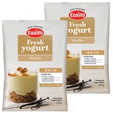 EasiYo 優格粉 香草口味, 紐西蘭原裝進口, 天然成分, 純淨乳源, 3步驟製作, 每包含百億乳酸菌, 230g, 1包, 2包