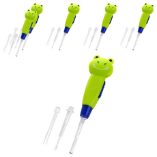 去蝴蝶 LED 字符嬰兒耳尖青蛙, 1入, 6個