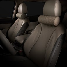 VENDICT ver2 車用記憶棉頸枕, 太妃糖棕, 2個