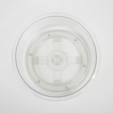 JAJU(자주) 360도 회전 트레이 지름 25cm x 높이 7cm, 투명, 1개