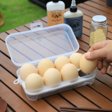 튼튼한 투명 8구 계란 트레이, 클리어, 1개