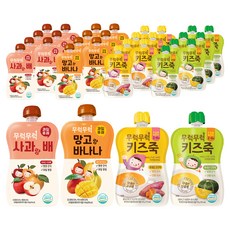 2ucareS 孩童粥蔬果泥組合 8入, 4組, 蘋果水梨口味+芒果香蕉口味+南瓜口味+地瓜口味