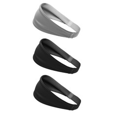 All My Way 運動髮帶, 黑色 + 灰色