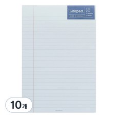 페이퍼리안 니어앤디어 노트패드 A5, 라인 블루, 10개, 60매