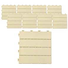 반려동물 미끄럼방지 쿠션 매트 9p, 아이보리