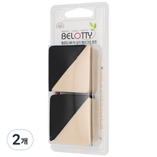 BELOTTY NR高級三角形化妝粉撲 4入, 2個