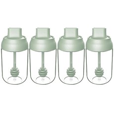 루미 도구 일체형 양념통 허니병 그린, 4개, 허니병 4p