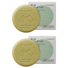 동구밭 샴푸바 중건성용 만다린앤로즈마리, 2개, 120g