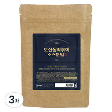 wooriga. 寶山洞辣炒年糕醬粉 中辣, 100g, 3個