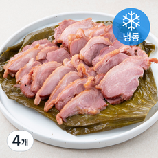 푸딩팩토리 배나무골 연잎오리 슬라이스 (냉동), 300g, 4개