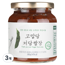 고맙당 저당 쌈장, 385g, 3개