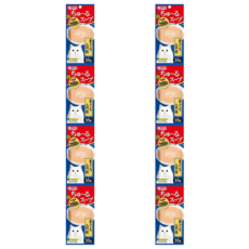 INABA CIAO 啾嚕 2000億乳酸菌4連包 貓咪湯包 35g, 鮪魚+干貝, 140g, 2組