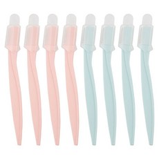 NIKKEN Edge修眉刀 蜜桃色 2入 + 天空藍 2入, 混色, 2套