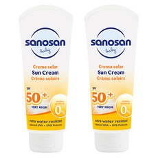 사노산 2.0 베이비 선크림 SPF50+, 2개, 75ml