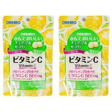 ORIHIRO 補充維生素C咀嚼片120p, 2個, 60g