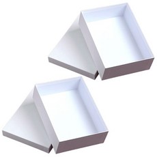 特殊時尚禮物盒 25 x 17.5 cm, 白色, 2個